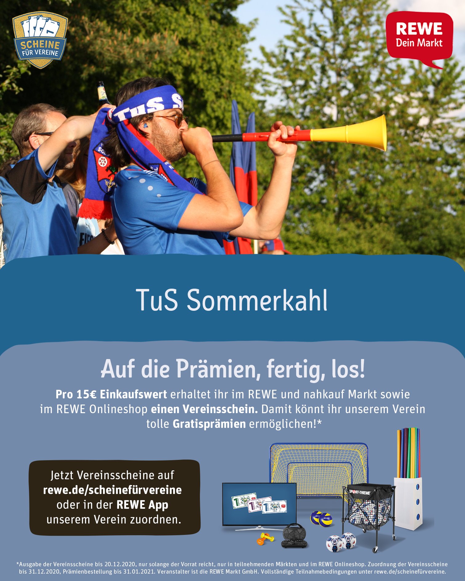 Scheine für Vereine Aktion 2020